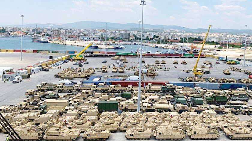 Bu silahlar sınırımızda: ABD Dedeağaça tank yığdı