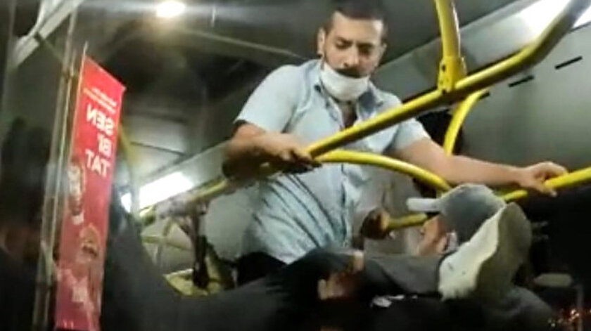İstanbul haber: Belediye otobüsünde maske kavgası