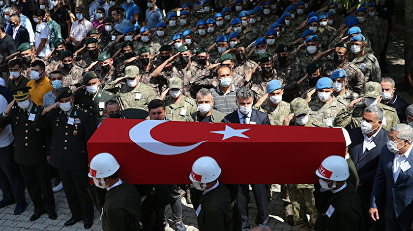 İdlib şehidi Hatayda son yolculuğuna uğurlandı