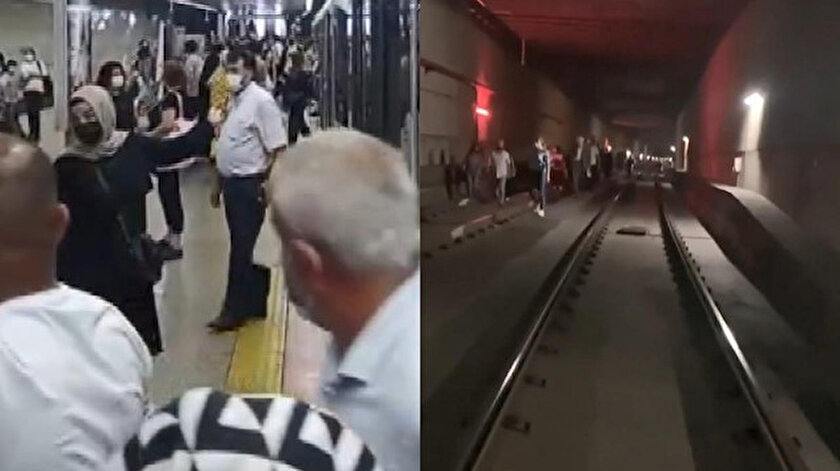 T4 Topkapı-Mescid-i Selam Tramvay Hattı arıza yaptı: Yolcular raylarda yürüdü