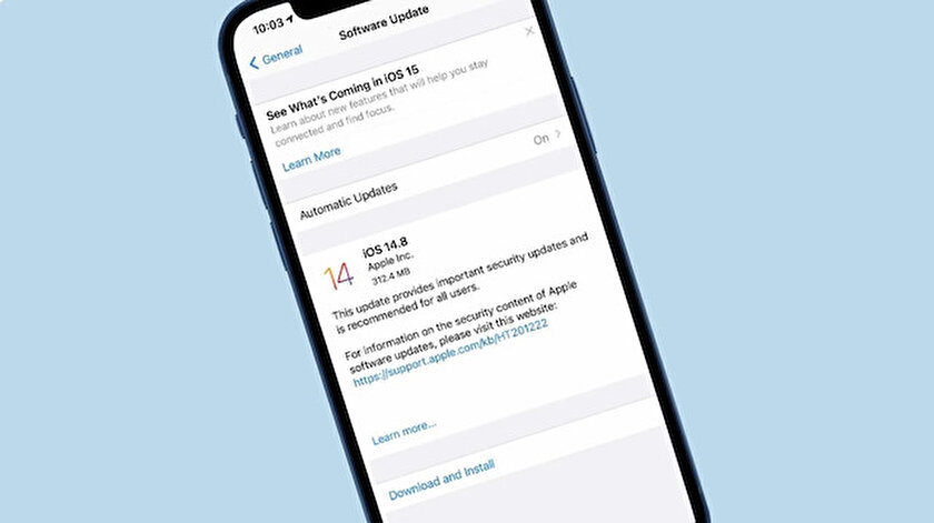 iPhonelar için iOS 14.8 güncellemesi yayınlandı