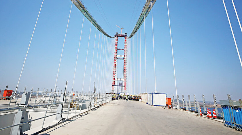 Yol göründü: İlk kez böyle görüntülendi, Çanakkale Köprüsü bitti mi?