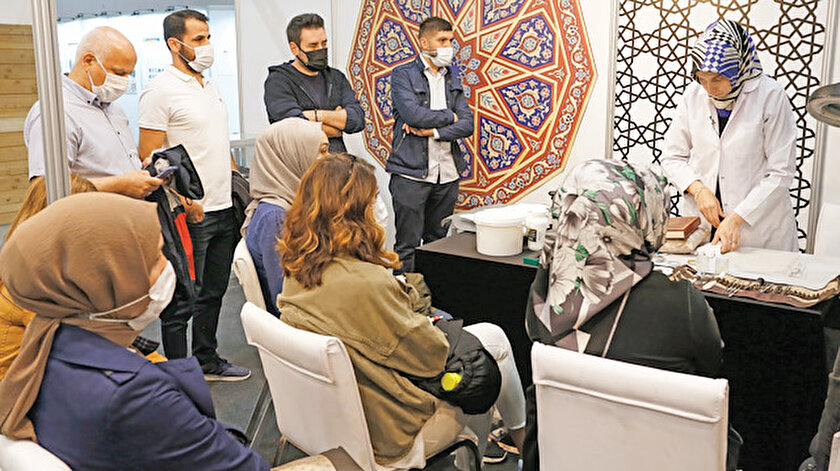 Geleneksel sanatlar fuarda ilgi odağı oldu