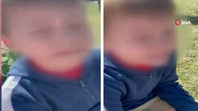 Vicdansız kadın oğluyla kavga eden çocuğu hüngür hüngür ağlattı: Bir de o anları kayda aldı