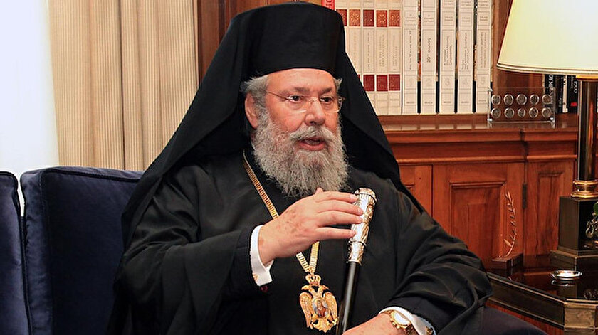 Rum Başpiskopos II. Hrisostomostan küstah sözler: Kıbrıs Türkleri ve Rumlar eşit haklara sahip olamaz