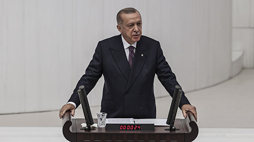 Cumhurbaşkanı Erdoğandan Meclis açılışında yeni anayasa mesajı: En güzel 2023 hediyesi olacak