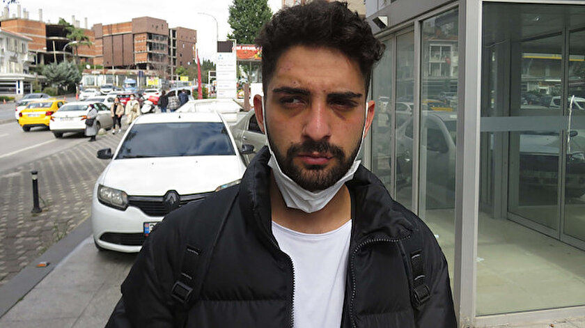 Korna çaldı diye motosikletliye 5 kişiden bayıltana kadar dayak