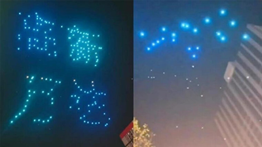 Çin’de internet kesildi: Gökten drone yağdı