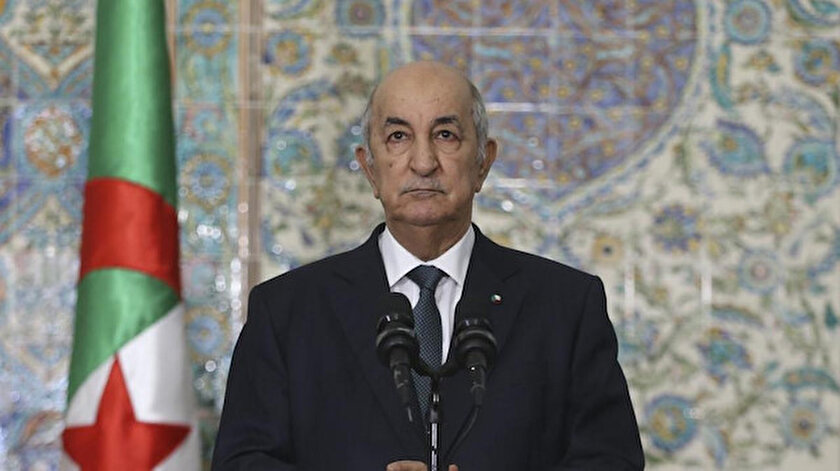 Cezayir Cumhurbaşkanı Abdulmecid Tebbundan Fransaya tepki: Verdiği rakamlar yalan