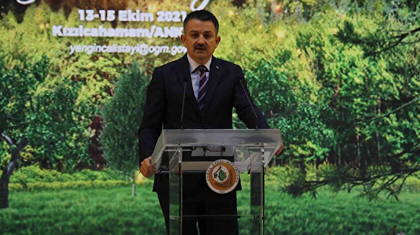 Bakan Pakdemirli: Yanan alanlar tekrar ağaçlandırılır ve başka amaçla kullanılmaz nokta!