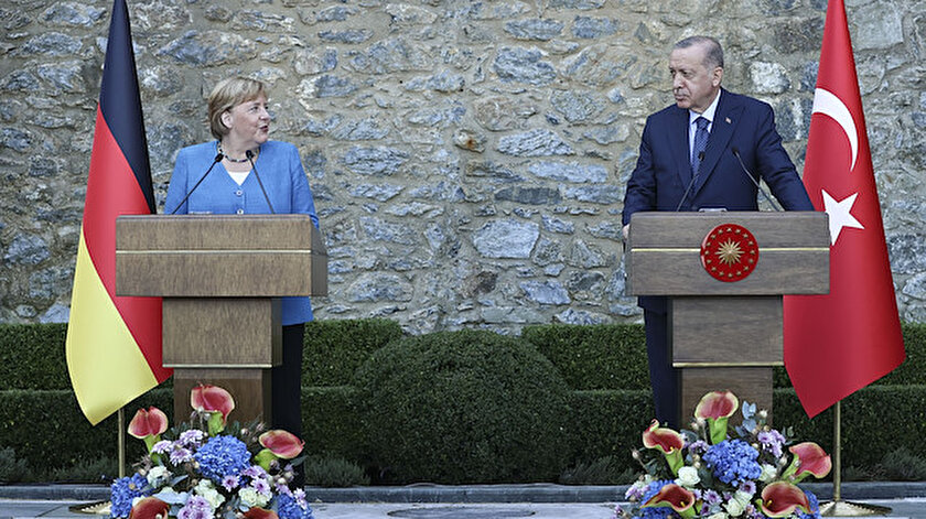 Merkelin veda ziyareti: Cumhurbaşkanı Erdoğan ile Almanya Başbakanı Merkelden önemli açıklamalar