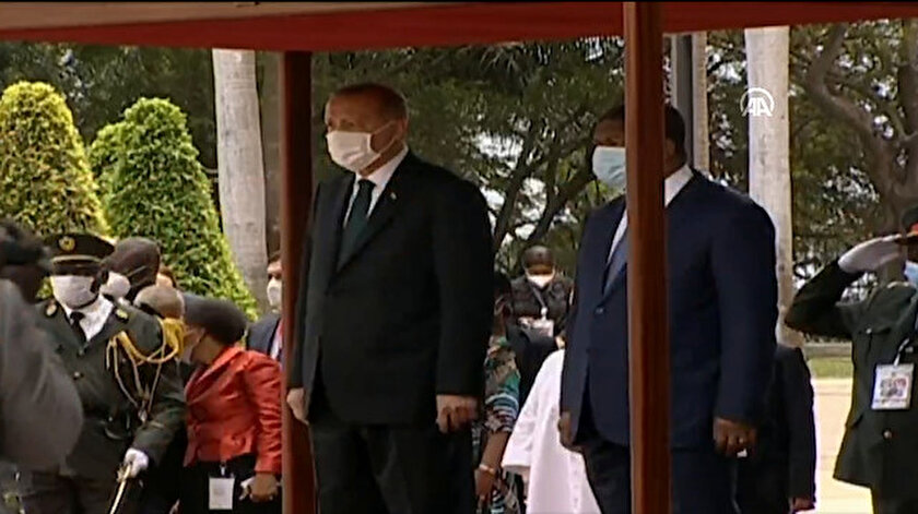 Cumhurbaşkanı Erdoğan Angolada