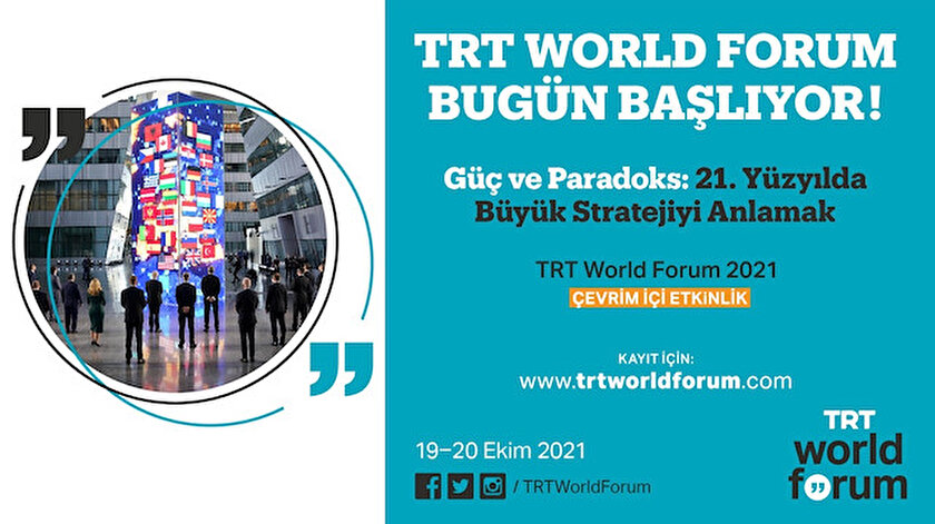 TRT World Forum 2021 bugün başlıyor