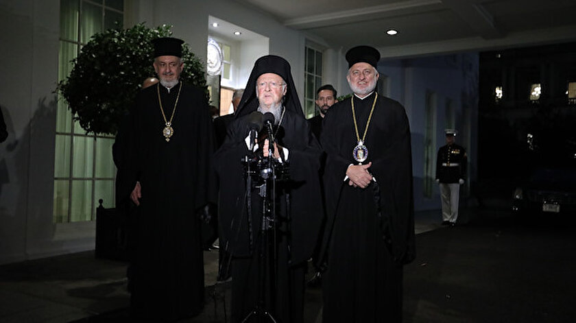 ABD Başkanı Biden Fener Rum Patriği Bartholomeos ile Beyaz Sarayda görüştü