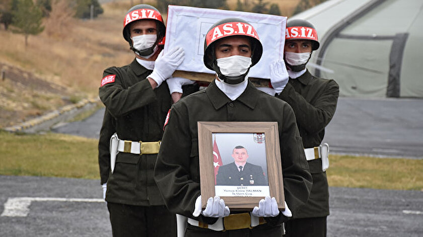 Pençe Yıldırım şehidi Yalman memleketine uğurlandı