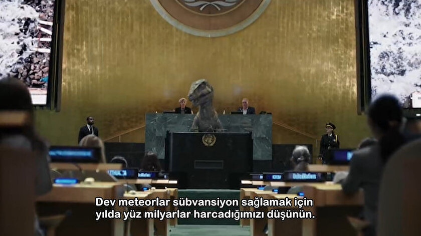 BM Genel Kurulu’nda ‘dinozordan’ dünya liderlerine mesaj