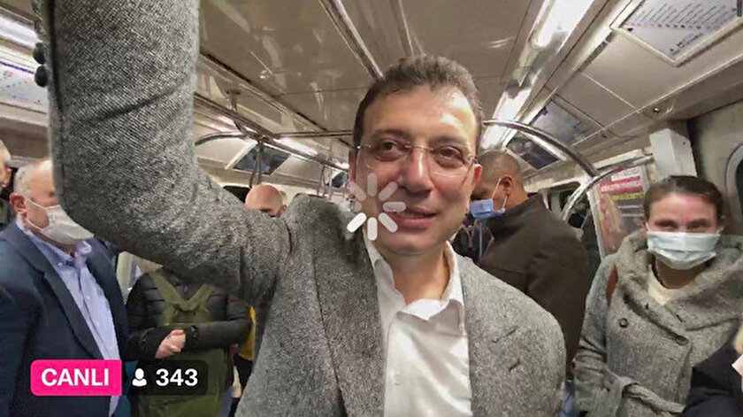 Ekrem İmamoğlunun Metroda internet var yayınında internet kesildi
