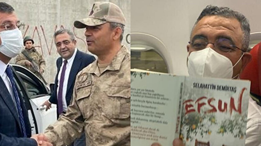 Dün sınırdaki askerleri ziyaret eden CHPli Sezgin Tanrıkulu bugün Selahattin Demirtaşın kitabının reklamını yaptı