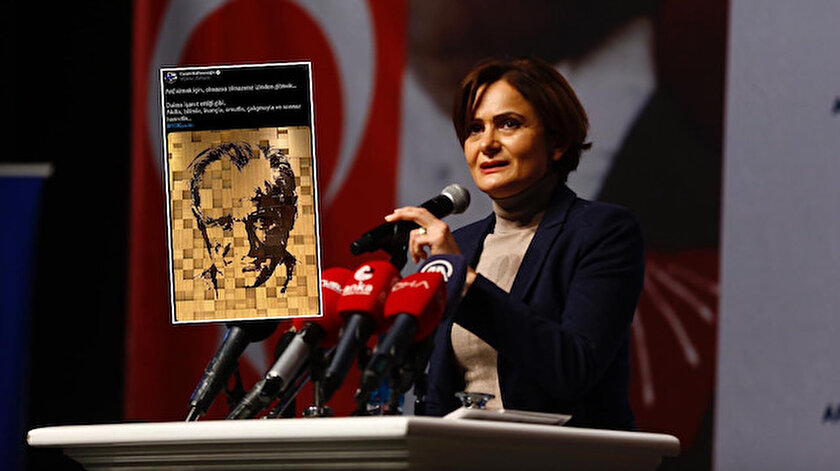 Canan Kaftancıoğlunun 10 Kasım paylaşımına tepki yağdı​: İsmini dahi söylemeden Atatürkü anıyor