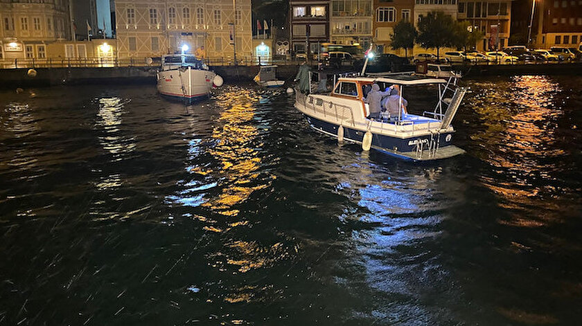 İstanbulda tehlikeli anlar: Beykoz açıklarında iki tekne çarpıştı