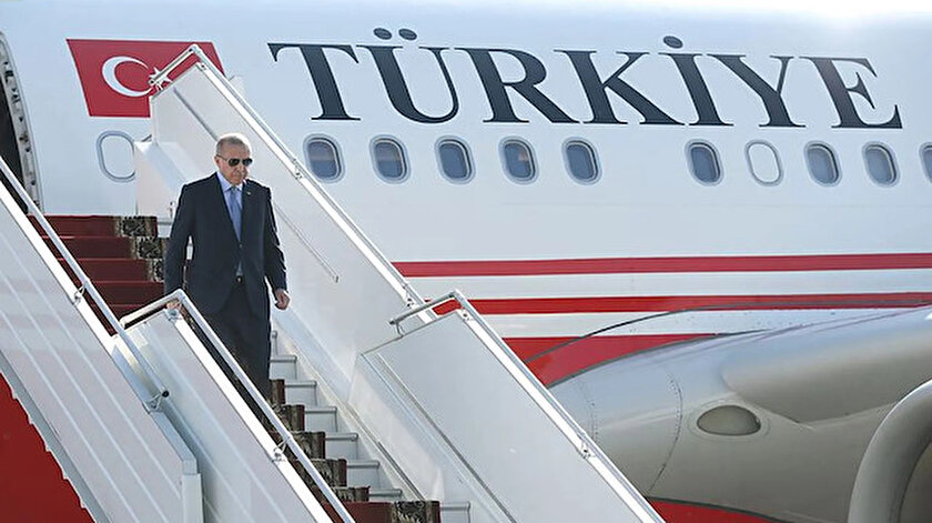Cumhurbaşkanı Erdoğan Türkmenistana gitti: İki ülke arasında anlaşmalar imzalanacak