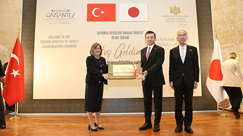 Japonya Dışişleri Bakanlığından Gaziantep
Büyükşehir Belediye Başkanı Fatma Şahine ödül