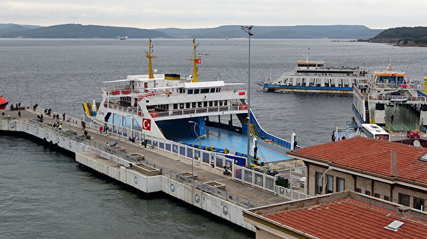 Gökçeada ve Bozcaada hatlarında fırtına nedeniyle yarın feribot seferi yapılamayacak
