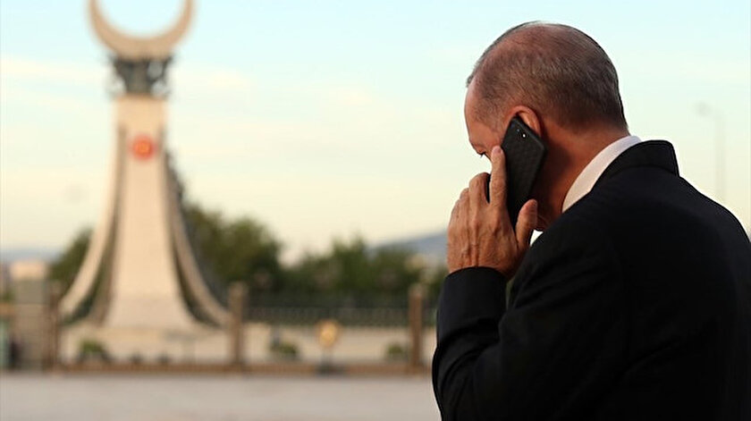 Cumhurbaşkanı Erdoğandan Abu Dabi Veliaht Prensi Bin Zayide tebrik telefonu