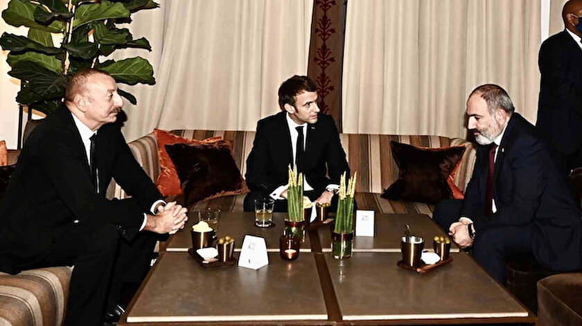 ​Aliyev,​ Macron ve Paşinyan ile görüşme gerçekleştirdi