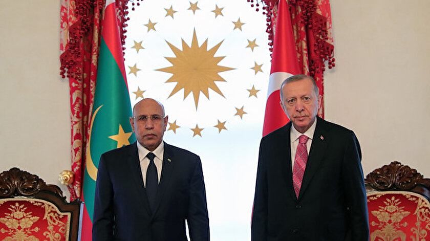 Cumhurbaşkanı Erdoğan Moritanya Cumhurbaşkanı Ghazouani ile görüştü