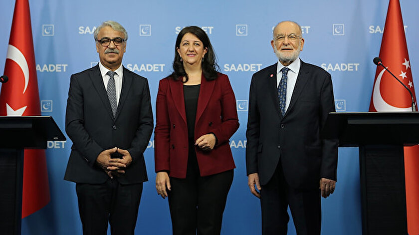 HDP-Saadet Partisi görüşmesi sonrası gazetecilerden soru alınmadı
