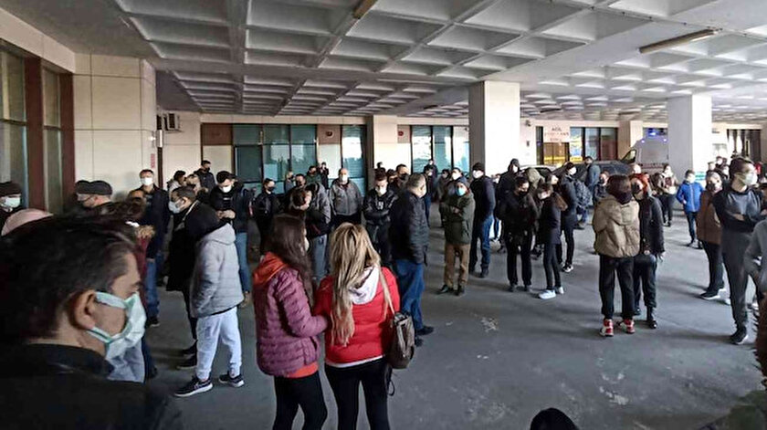 Bu görüntüler korkuttu: Binlerce kişi Kovid testi için hastaneye akın etti