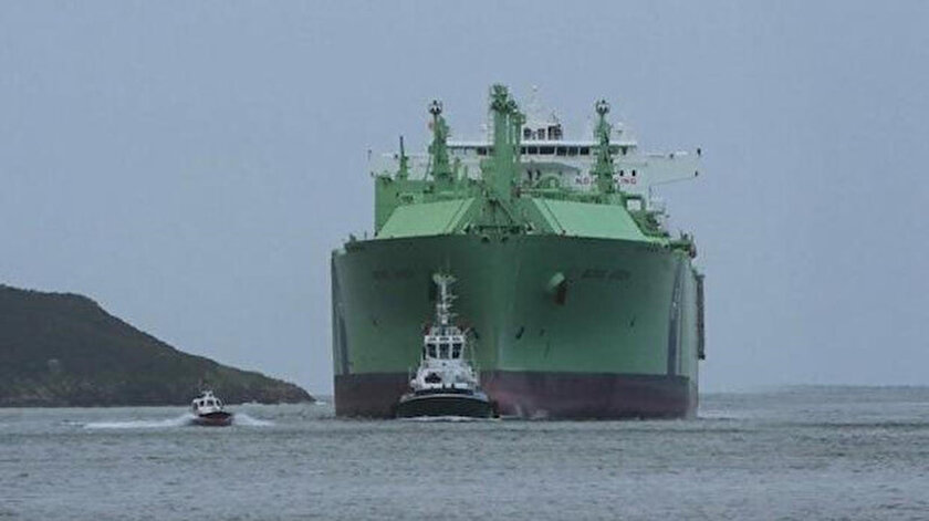 Cezayirden yola çıkan LNG gemisi 16 Ocakta Türkiyeye ulaşacak