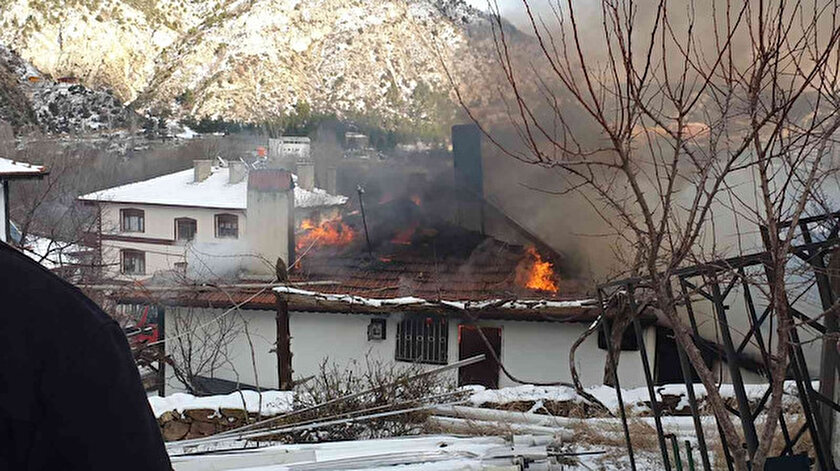 Ankarada çıkan yangın korkuttu