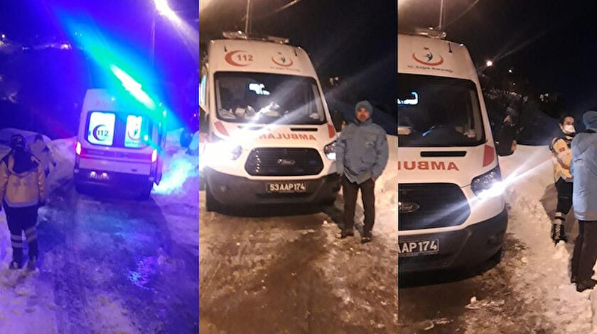 Bu kadarına da pes: Kardan kapanan yolları açılsın diye 112’ye Hastam var ihbarında bulunuyorlar