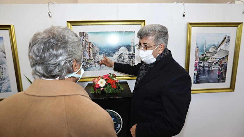 Büyükşehir’in ‘Sanatta 40.Yıl’ Sulu Boya Resim Sergisi açıldı