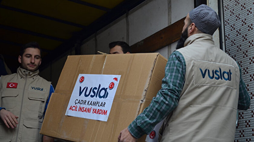 Vuslat’tan çadır kamplara insani yardım