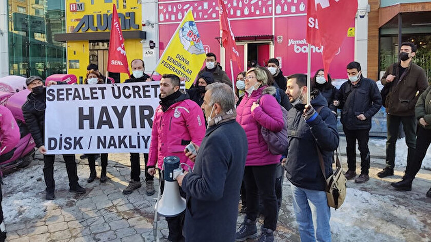 Yemek Sepeti Banabi motokuryeleri ’düşük zam’ gerekçesiyle beşinci kez kontak kapattı