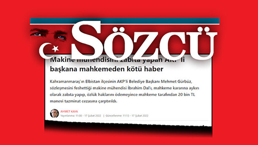 Sözcü gazetesinin son yalanı: AK Partili belediye makine mühendisini zabıta yaptı