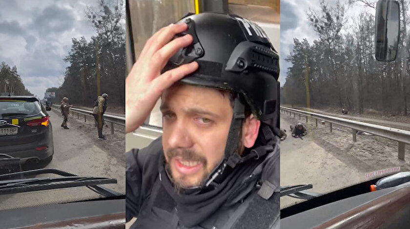 Ukrayna İrpinde Türk gazetecilerin çekim yaptığı yer bombalandı
