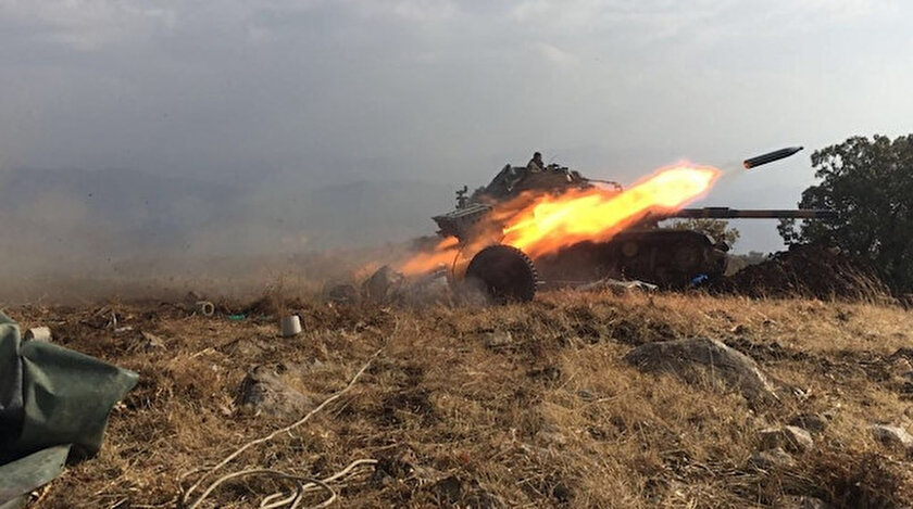 Barış Pınarı bölgesine taciz ateşi açan 4 PKK/YPGli terörist etkisiz hale getirildi