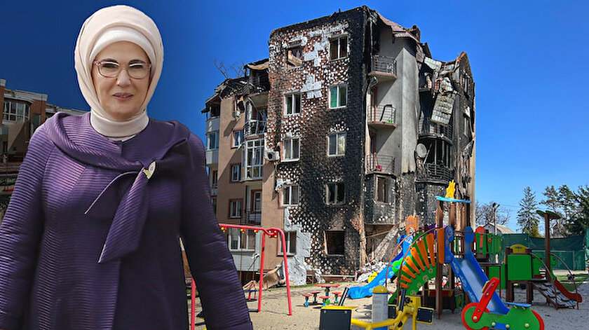 Ukraynalı kadından Emine Erdoğana: Türk First Lady thank you