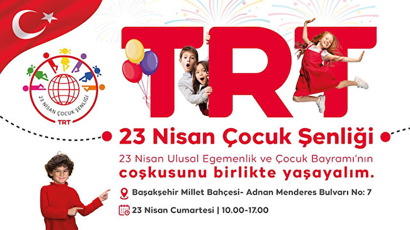 Bayram Coşkusu “TRT 23 Nisan Çocuk Şenliği”nde Yaşanacak
