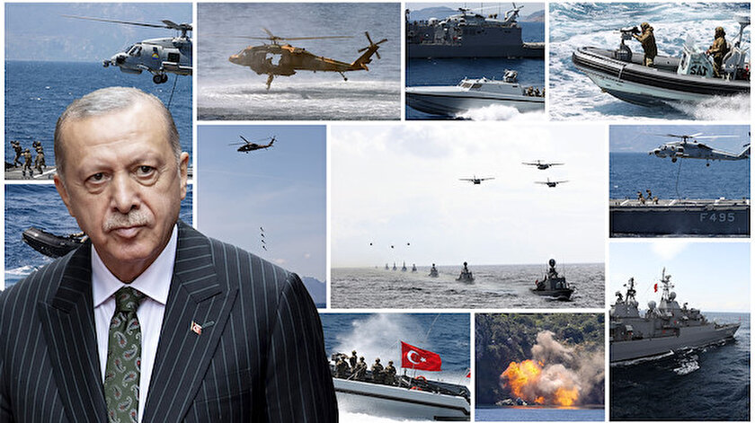 Cumhurbaşkanı Erdoğandan Mavi Vatan paylaşımı: Yürekten tebrik ediyorum