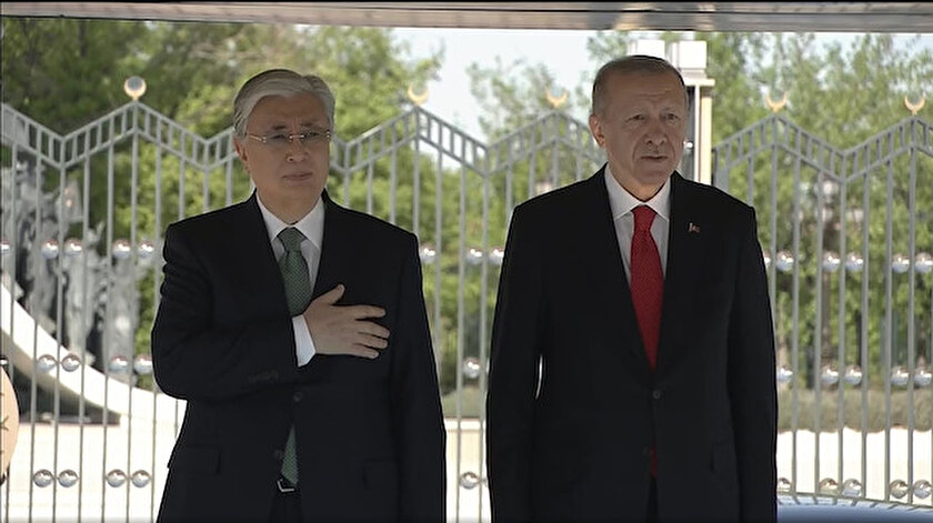 Kazakistan Cumhurbaşkanı Tokayev Ankarada