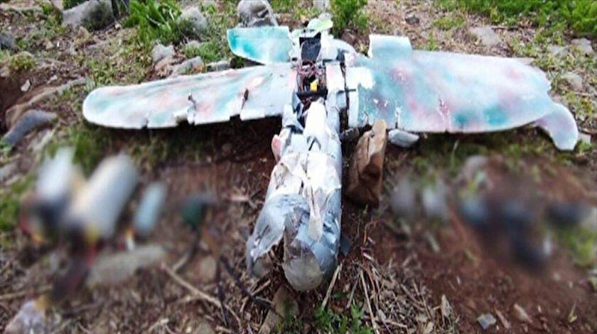 PKKnın bomba yüklü maket uçağı düşürüldü