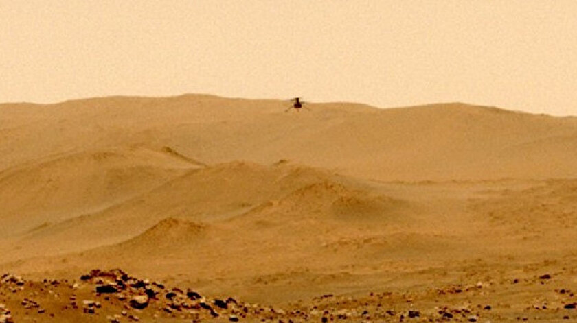 Marstaki keşif helikopterinin iletişimi gezegendeki tozlar sebebiyle koptu
