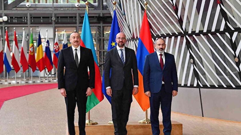 Brükselde üçlü zirve: Aliyev ile Paşinyan görüştü