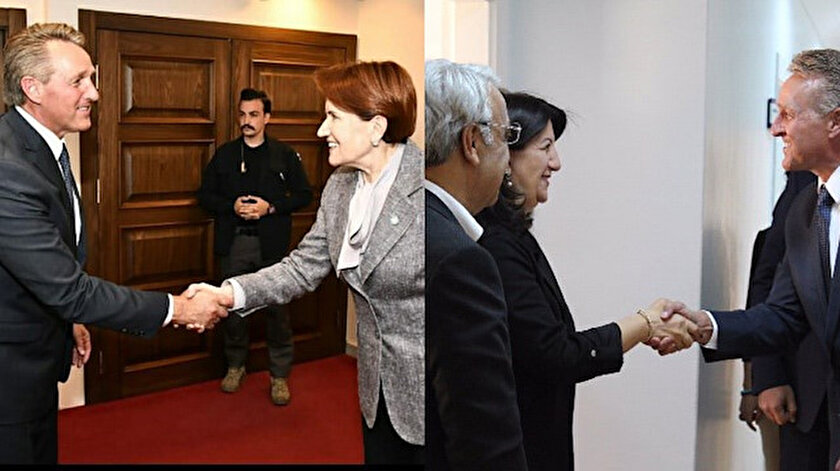 ABD Büyükelçisi Jeffrey Flakeden çifte ziyaret: Önce HDP sonra İYİ Partiye gitti