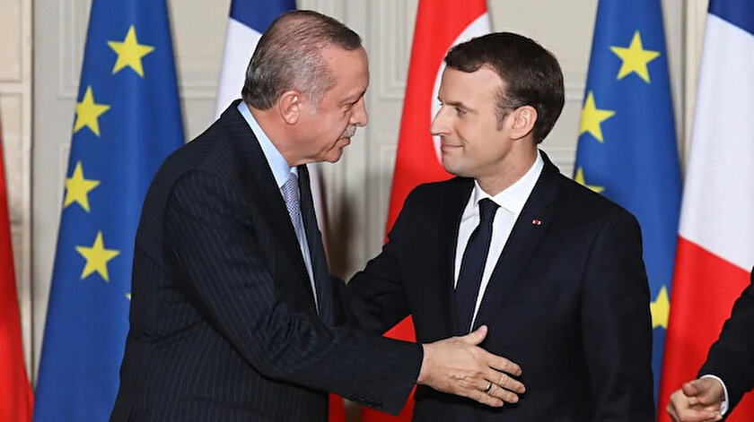 Cumhurbaşkanı Erdoğan Macron ile telefonda görüştü